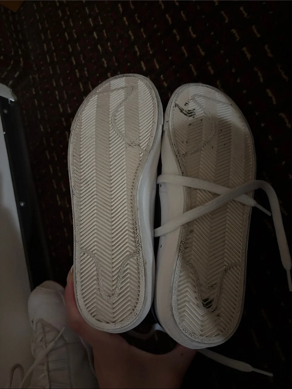 Nike Blazers- Brand new/ White High-Top Sneakers with Black Swoosh